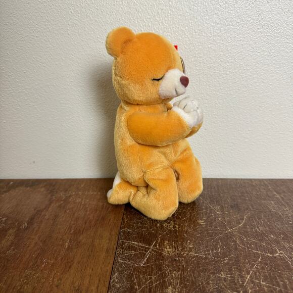 TY Beanie Baby Hope 1999 Brown Kneeling Praying Teddy Bear Retired - Picture 2 of 7